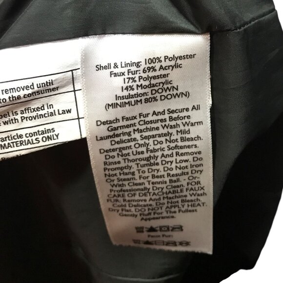 Eddie Bauer Green Gray Ombre to Darker‎ at Bottom Zipper Front Down Jacket - Picture 5 of 5